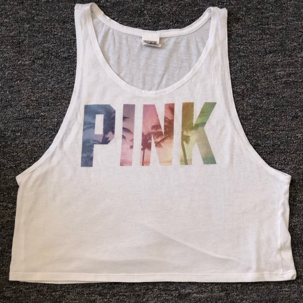 Pink Muscle Tank. Size Small